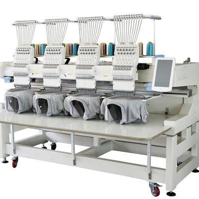 Textile Industry Computer Embroider Machine 4 Heads 15 Needles Fully Automatic