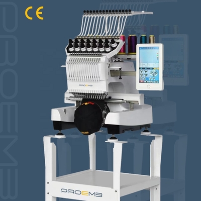 High Quality Hat Embroidery Machine/Hat Embroidery PROEMB T-shirt/flat/3D/sequin/cording/beading Computerized Single Head Embroidery Machine Clothes Embroidery Machine