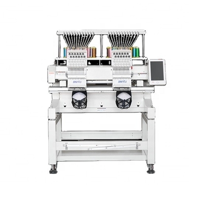 12/15 colors 2 head apparel embroidery machine embroidery machine for sale high quality 2 heads computerized embroidery machine